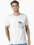 Little Dragon In My Pocket Blue Essential Shirt T Shirt Premium Quality