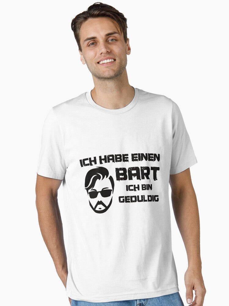 Beard full beard man with patience Essential Shirt T Shirt Minimal Style