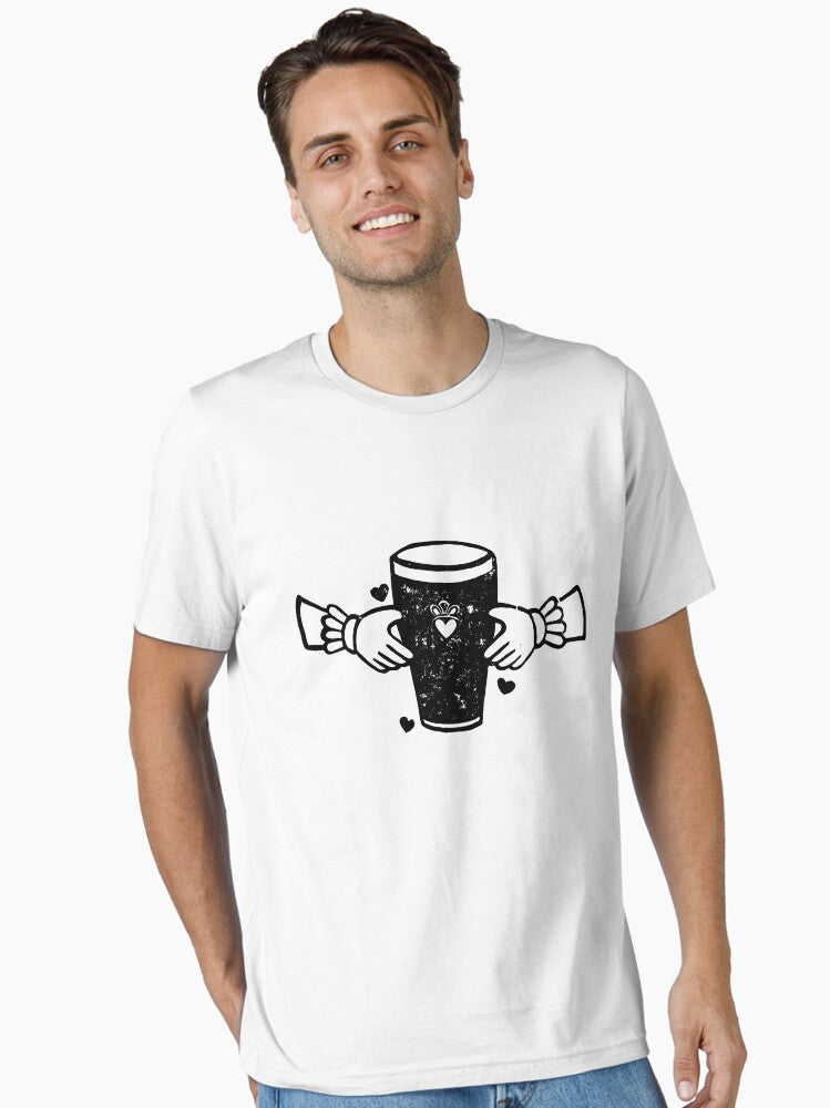 Claddagh Pint Essential Shirt T Shirt Clean Design