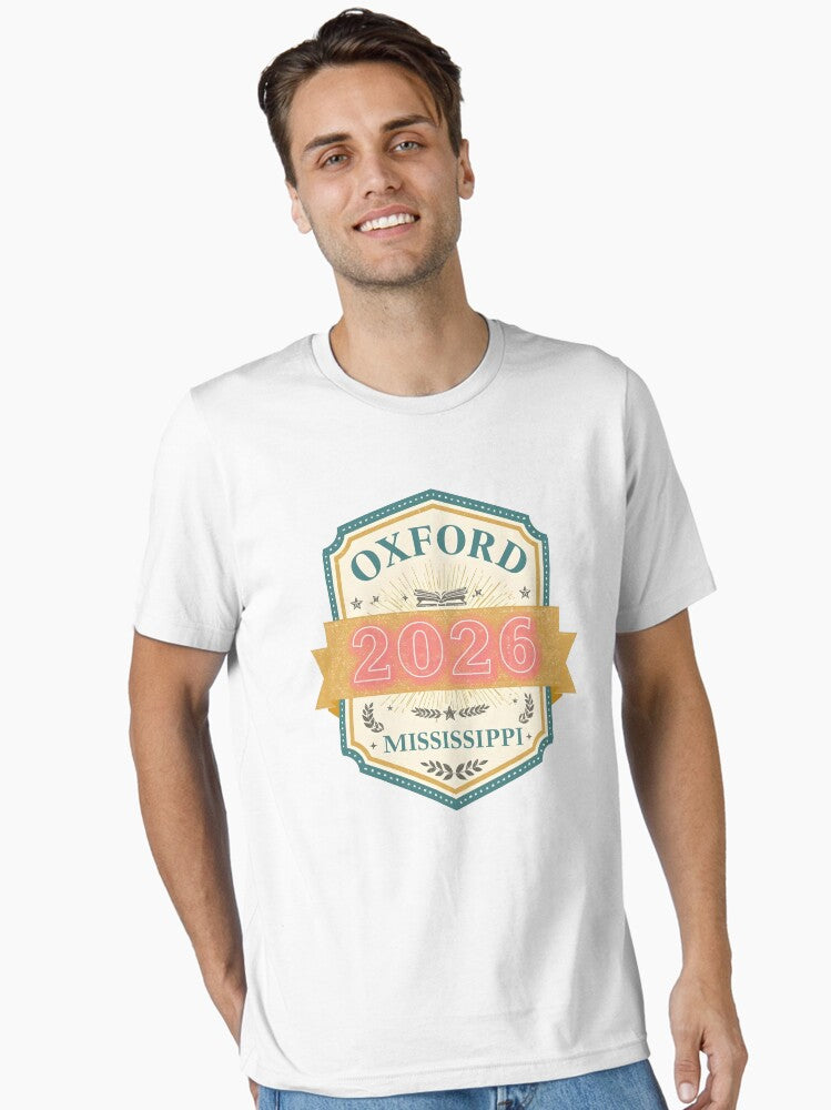 Oxford Mississippi 2026 Retro Academic Travel Badge T Shirt Essential T Shirt T Shirt Trending US Best Seller Look