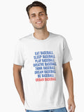 Play Baseball Live Baseball Be Baseball Essential T Shirt T Shirt Viral TikTok Daily Wear