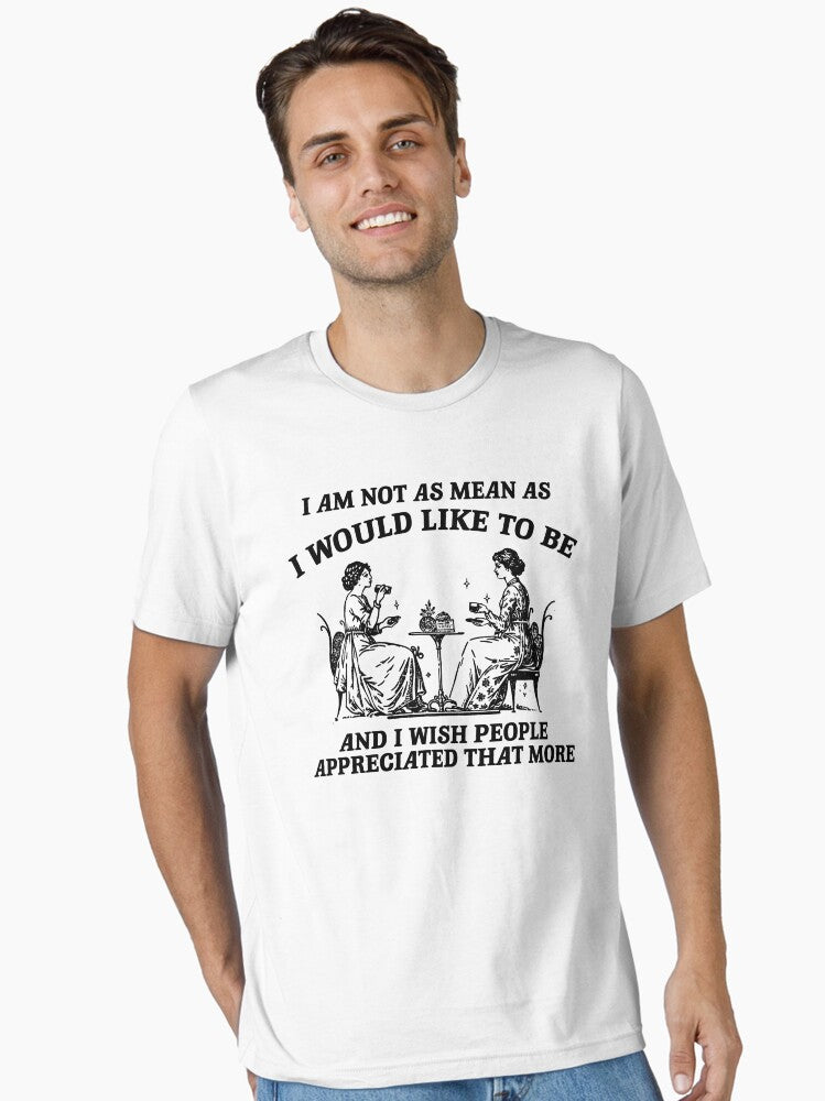 i am not as mean as i would like to be shirt Retro Cartoon T Shirt Weird T Shirt Meme T Shirt Weirdcore Essential T Shir
