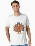 Turkey Football Thanksgiving Sport Turkey Day Football Essential Shirt T Shirt Premium Quality