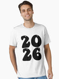 2026 Happy New Year Party Essential T Shirt T Shirt Comfort Fit Modern Aesthetic