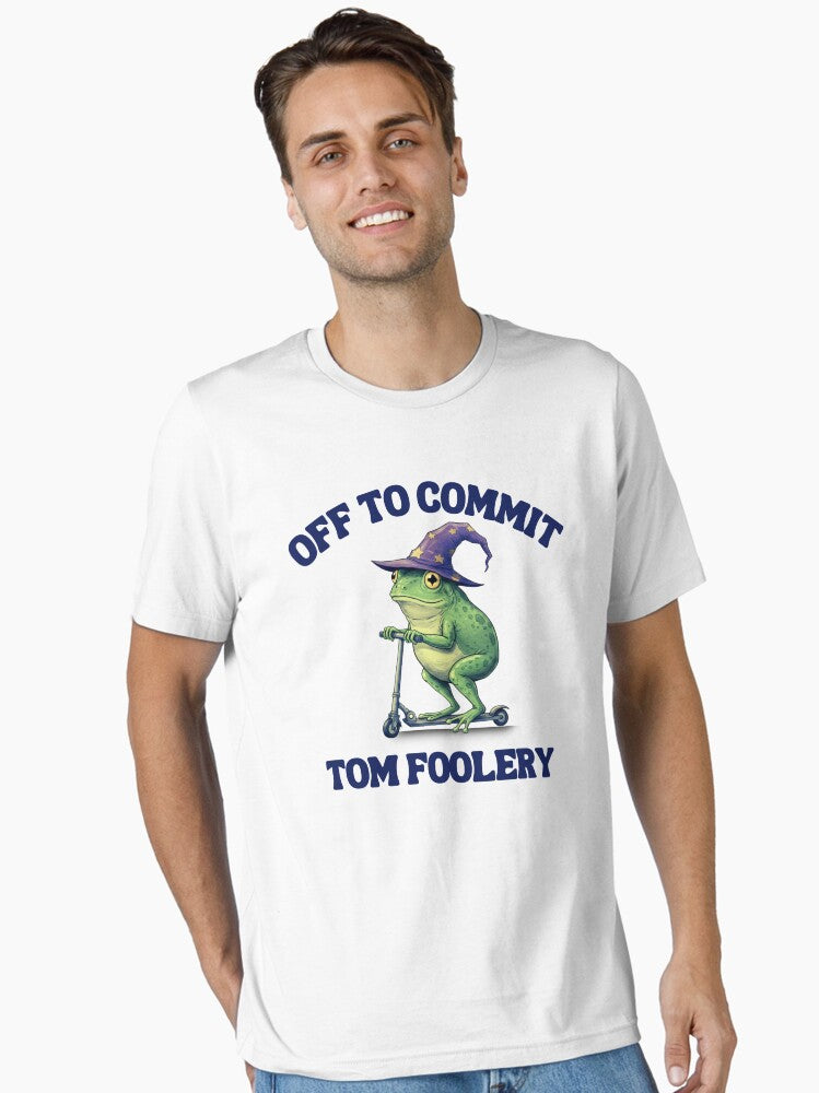 Funny Wizard Frog Tomfoolery Meme Weirdcore Sayings Adult Sarcastic Essential T Shirt T Shirt Comfort Fit Hot Right Now