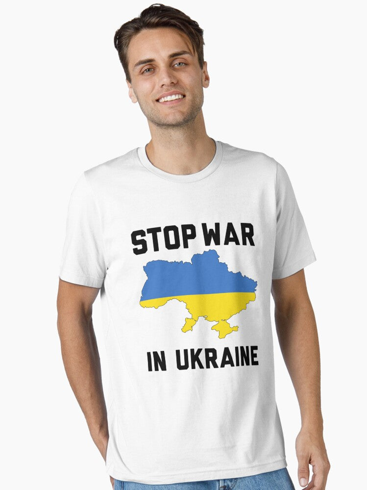STOP War in Ukraine Essential Shirt Essential Shirt T Shirt Minimal Style