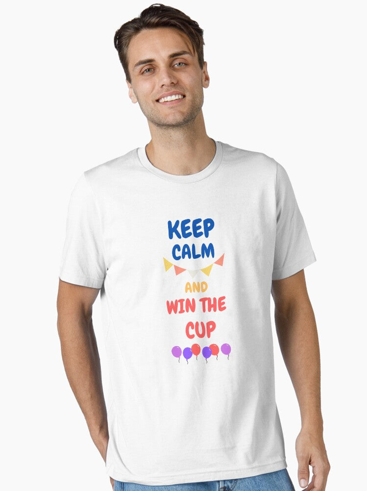 Keep Calm And Win The Cup Essential T-shirt | Premium Basketball Jersey | Fan Edition Apparel