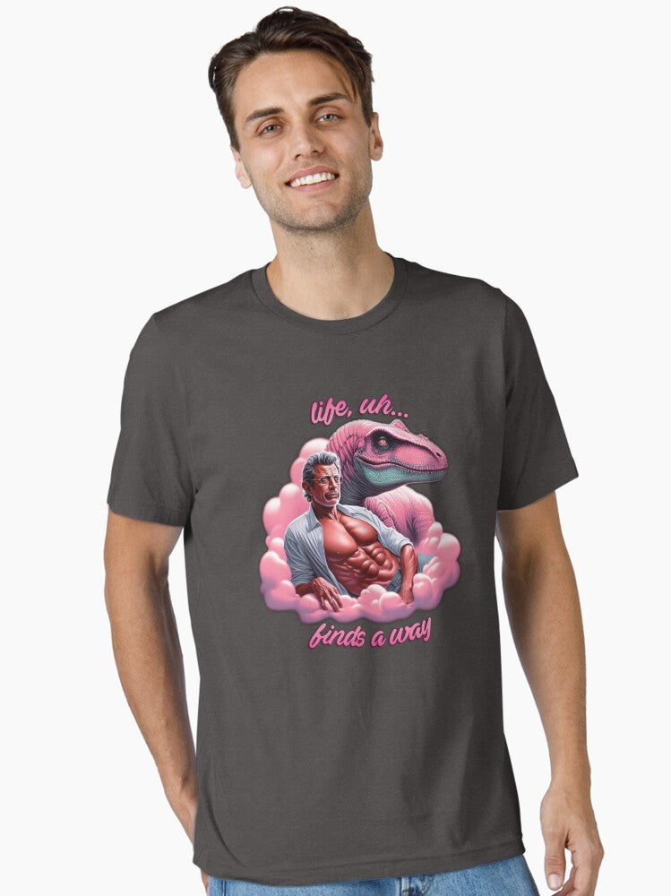 Life uh Finds a Way Pink Ian Malcolm Essential Shirt T Shirt Gift Ready