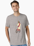 Christ on a Bike Funny Religious Jesus Church Group Easter Gift Essential Shirt T Shirt Minimal Style