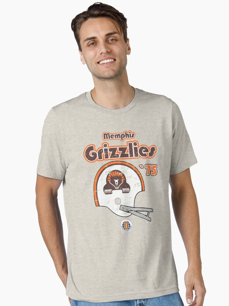 Distressed Memphis Grizzlies Helmet Essential T Shirt T Shirt Everyday Wear