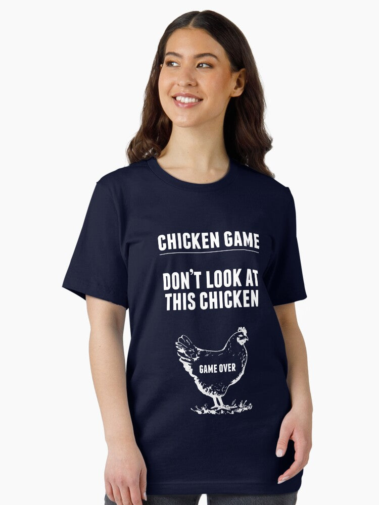 Chicken Game T Shirt Funny Chicken Joke Essential T Shirt Women T Shirt Streetwear Style Daily Wear