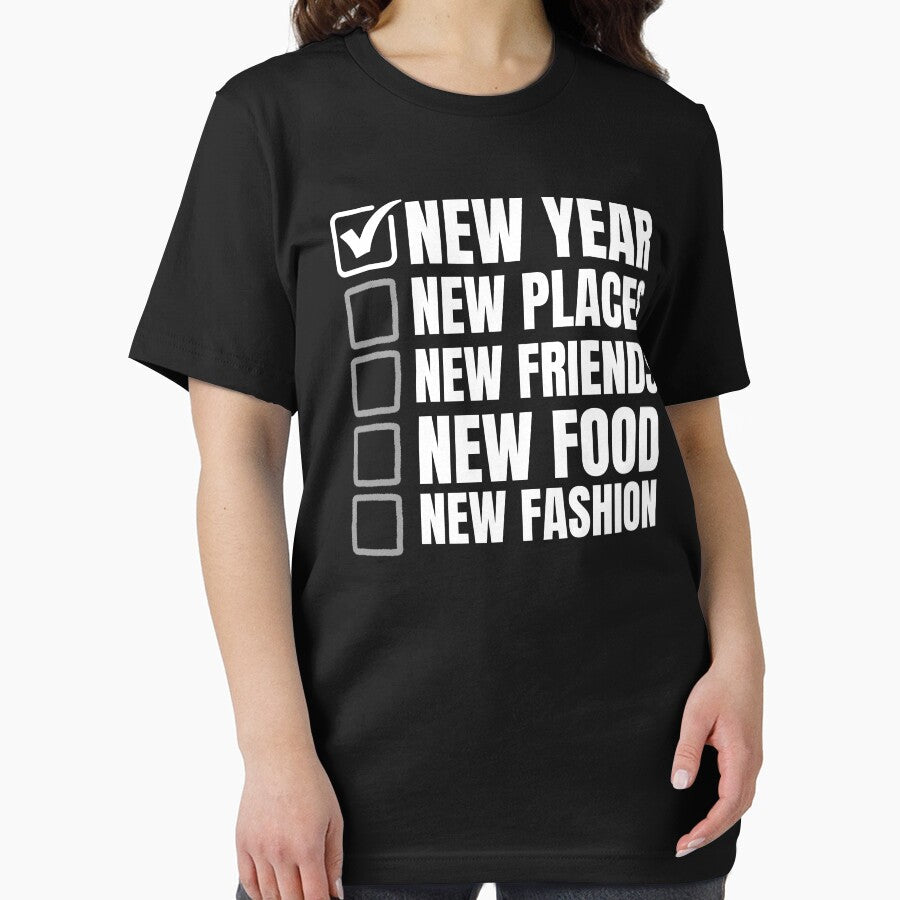 2026 Resolutions Checklist - Travel and Friendship list by Nordic Echo Unisex T-shirt, Sweatshirt, Hoodie, Long Sleeve Tee