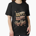 Happy New Year 2026 Cute Xmas Essential T Shirt T Shirt Premium Print Modern Aesthetic