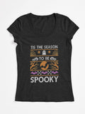 Tis The Season To Be Spooky Halloween Fitted Scoop T Shirt