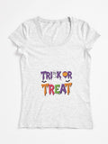 Halloween Fitted Scoop T Shirt Clean Design