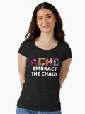 ADHD Symptoms Fitted Scoop T-Shirt