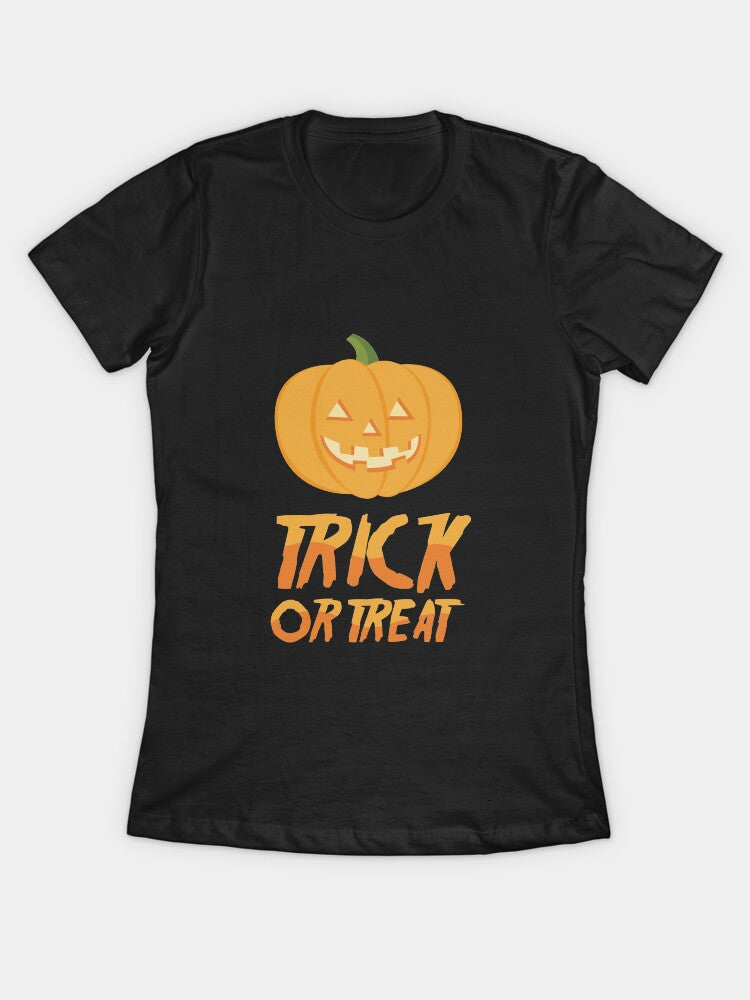 Trick Or Treat Fitted T Shirt Gift Ready