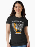 My Story Isn't Over Yet ADHD Awareness Fitted T-Shirt