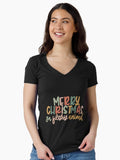 Merry Ya Filthy Animal Fitted V Neck T Shirt T Shirt Comfort Fit Best Seller Look