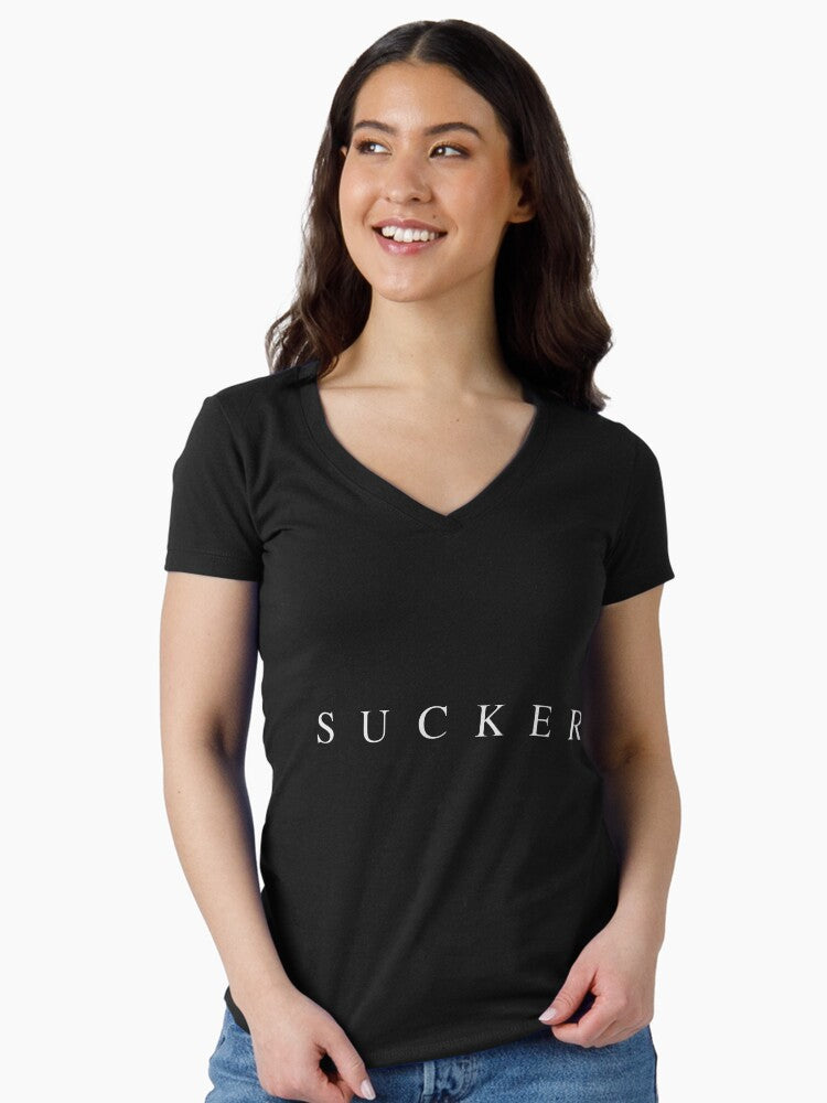 Sucker Fitted V-Neck T-Shirt T-Shirt | Best-Selling Artwork | Perfect For Daily Wear