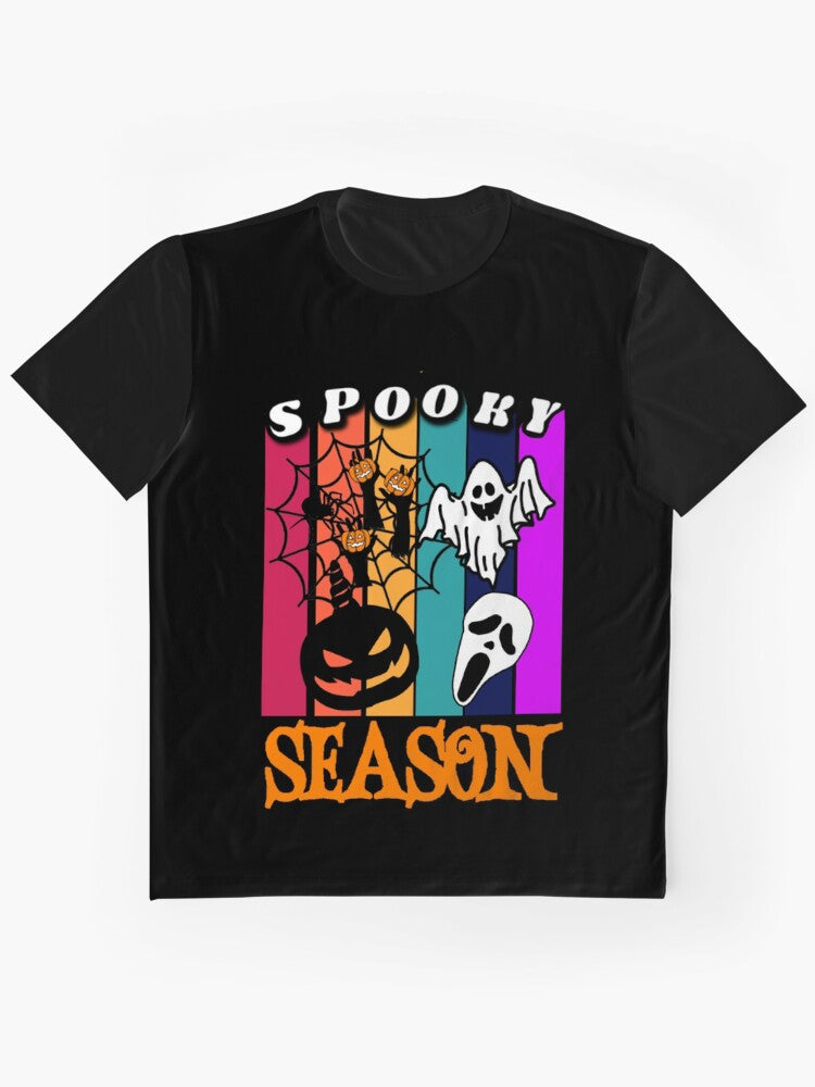 Spooky Season Halloween Black Graphic T Shirt