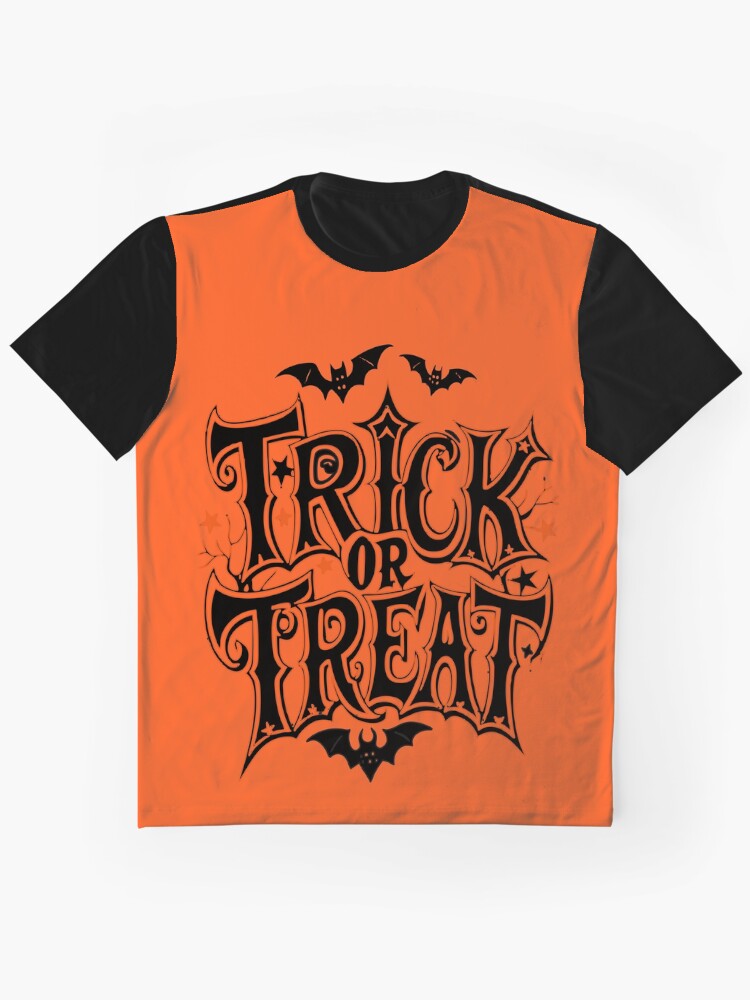 Halloween Trick Or Treat Graphic T Shirt Gift Ready