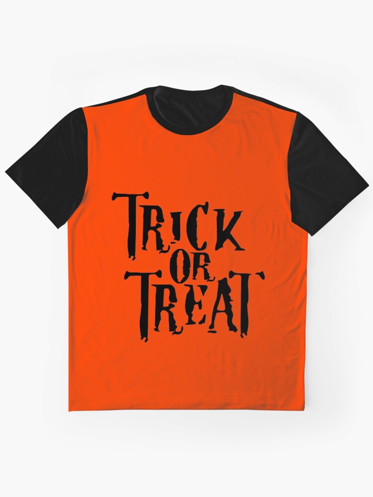 Halloween Trick Or Treat Graphic T Shirt Premium Print