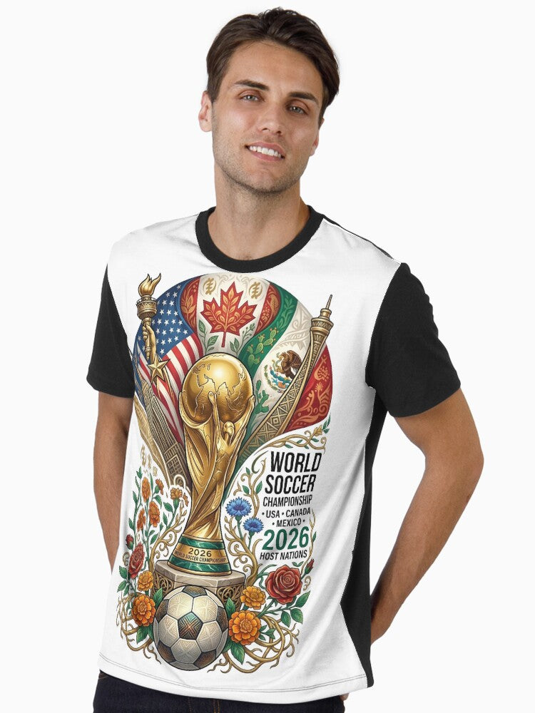 Soccer Championship 2026 Host Nations Graphic T-Shirt