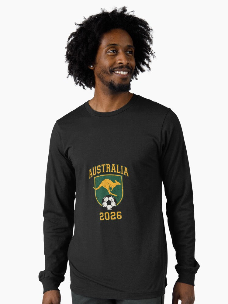Australia Football 2026 Soccer Crest Long Sleeve T-Shirt
