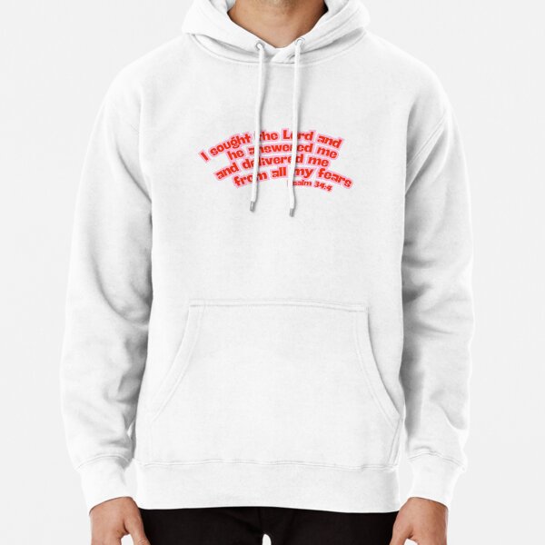 Verset Biblique Psaumes 28 7 Sweat A Capuche Epais Hoodie