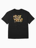 Spooky Trick Or Treat Oversized T Shirt Gift Ready