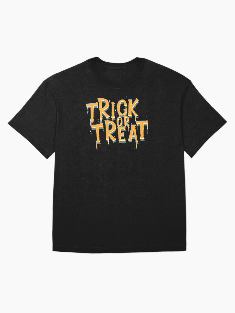 Spooky Trick Or Treat Oversized T Shirt Gift Ready