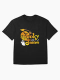 Mens Spooky Season Halloween Costume Women Oversized T Shirt
