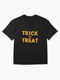 Trick Or Treat Oversized T Shirt Clean Design