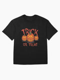 Trick Or Treat Halloween Oversized T Shirt Clean Design 2