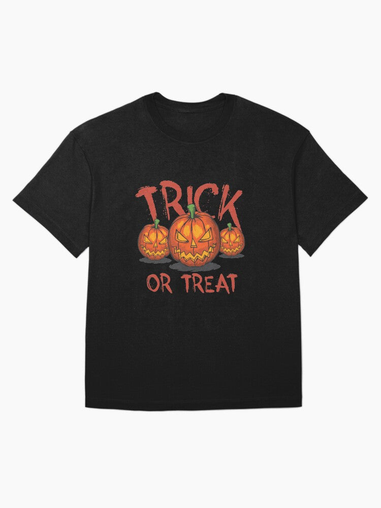 Trick Or Treat Halloween Oversized T Shirt Clean Design 2
