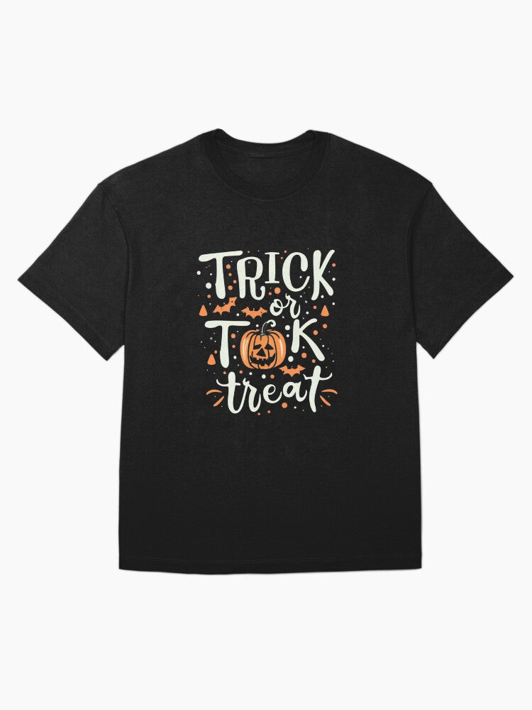 Spooky Trick Or Treat Oversized T Shirt Premium Print