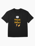Trick Or Treat By Bs7 Oversized T Shirt US Trend