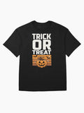 Trick Or Treat Halloween Pumpkin Oversized T Shirt Everyday Wear