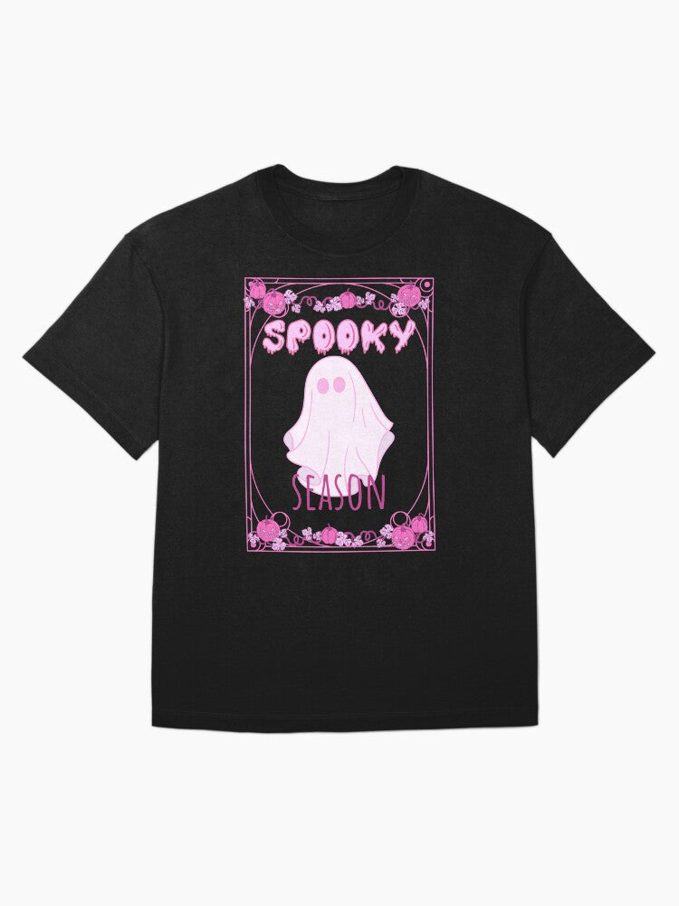 Pink Spooky Season Oversized T Shirt