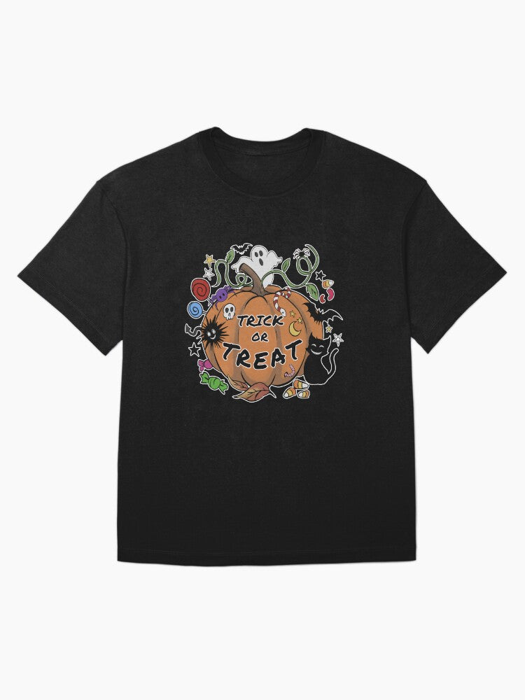 Trick Or Treat U Choose Oversized T Shirt Clean Design