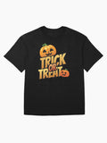 Trick Pumpkins Halloween Or Treat Oversized T Shirt US Trend