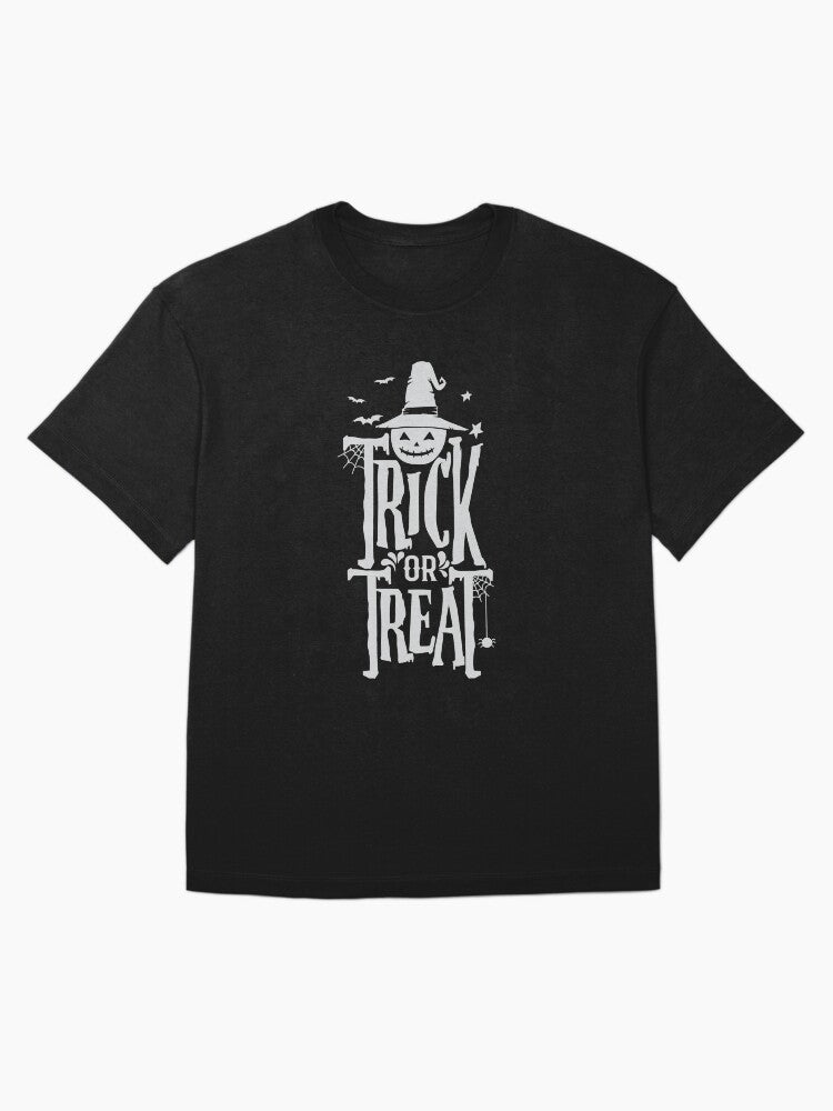 Trick Or Treat Halloween Oversized T Shirt Clean Design 3