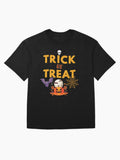 Trick Or Treat Oversized T Shirt Clean Design 13