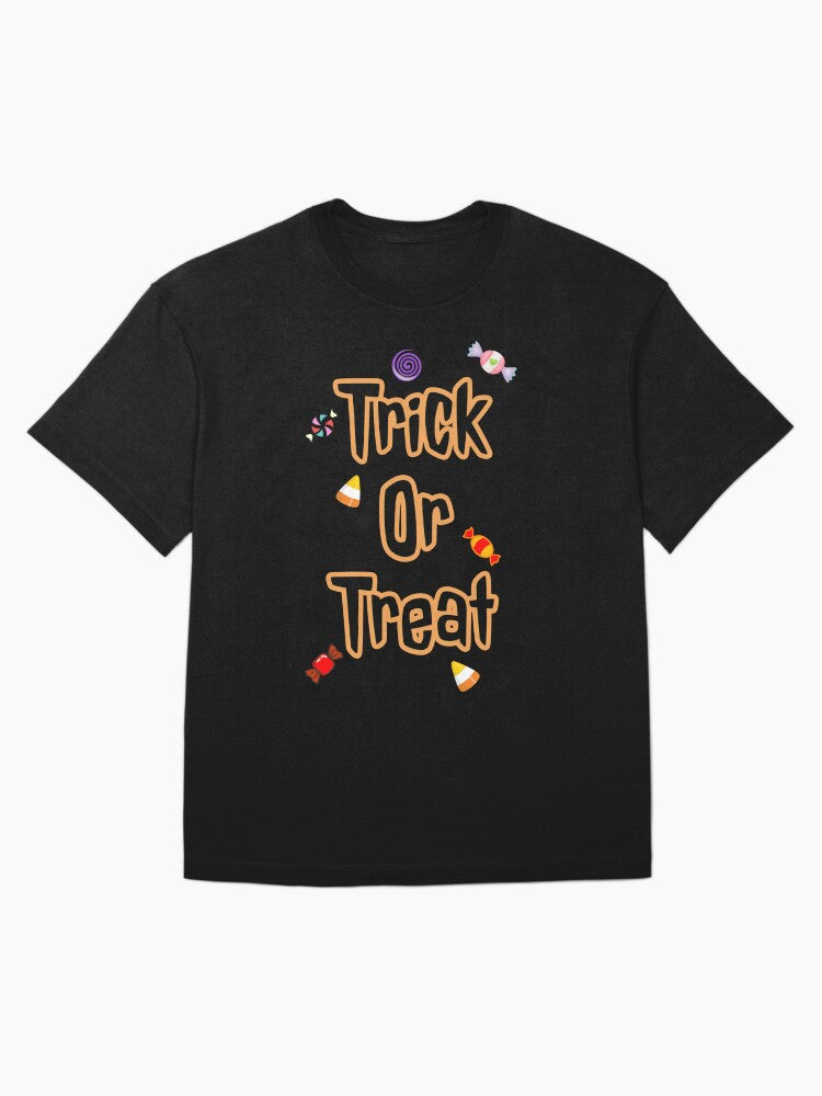 Trick Or Treat Oversized T Shirt Minimal Style 3