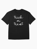 Trick Or Treat Oversized T Shirt Minimal Style 6