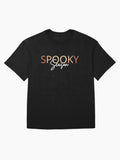 Spooky Season Retro Funny Halloween Ghost Halloween Pumpkin Fall Autumn Oversized T Shirt