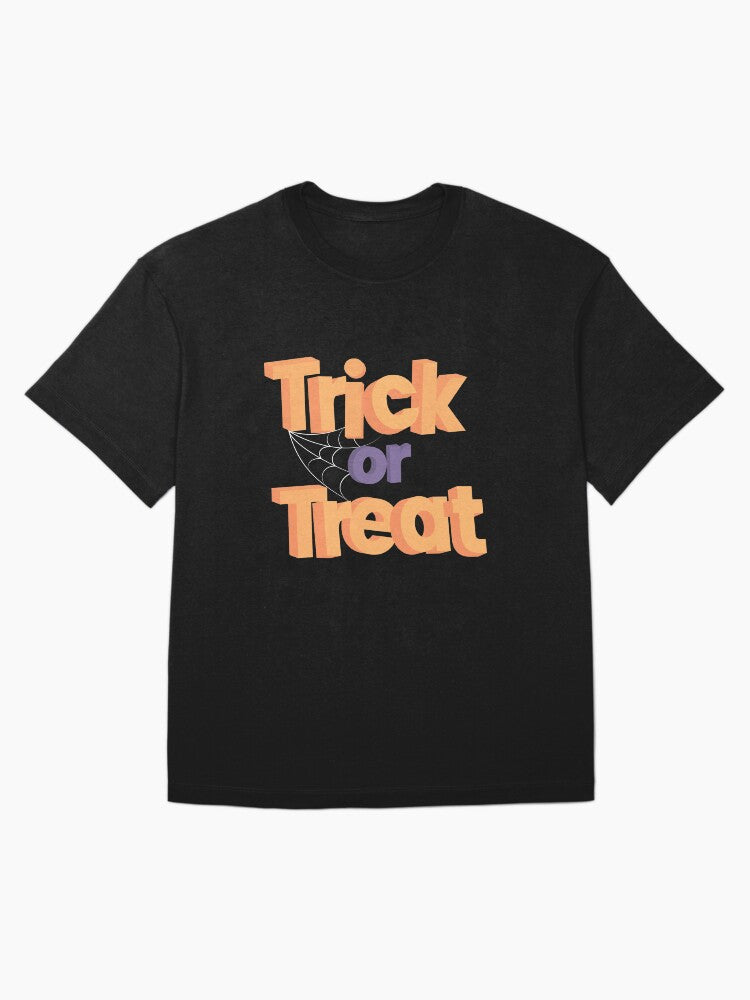 Trick Or Treat Halloween Oversized T Shirt Gift Ready