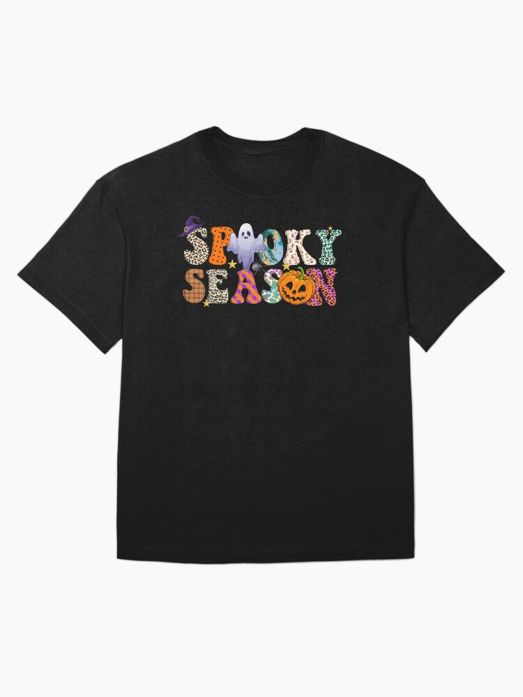 Spooky Season Cute Ghost Halloween Cute Ghost Spooky Season Oversized T Shirt