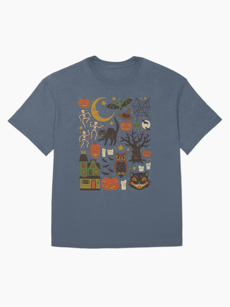 Vintage Halloween Oversized T Shirt Everyday Wear